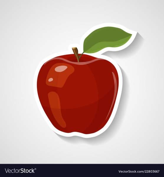 Наклейка на яблоки красные Apple производитель