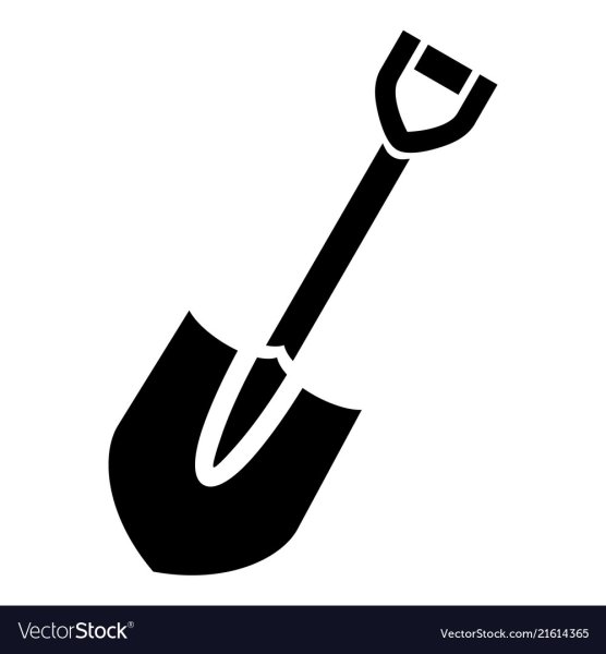 Пиктограмма лопата выкапывает