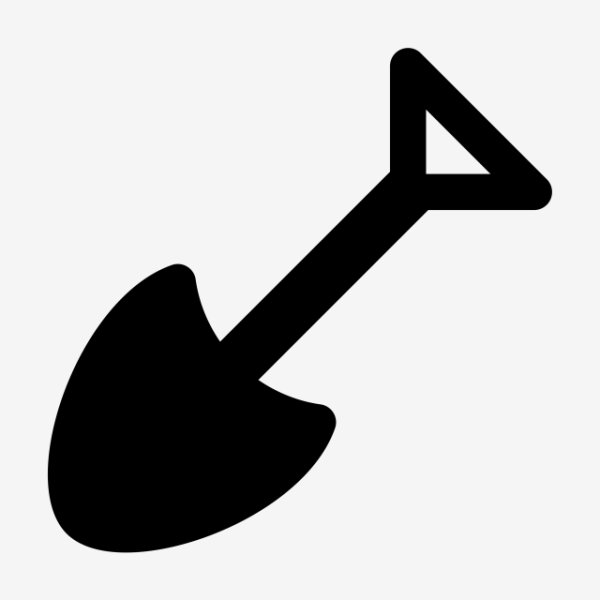 Лопата силуэт