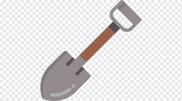 Лопата на прозрачном фоне