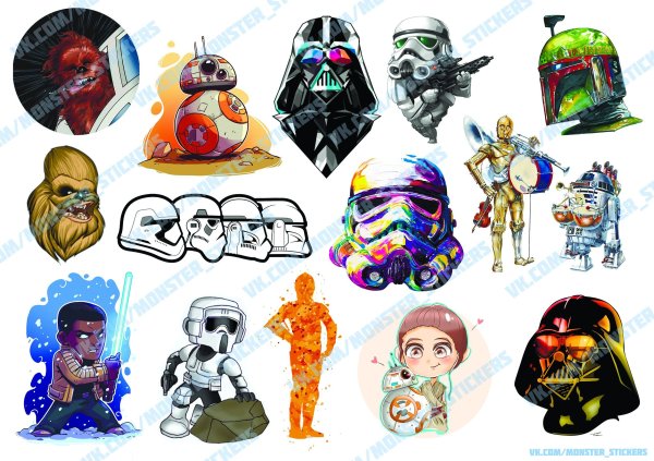 Наклейки Стар ВАРС