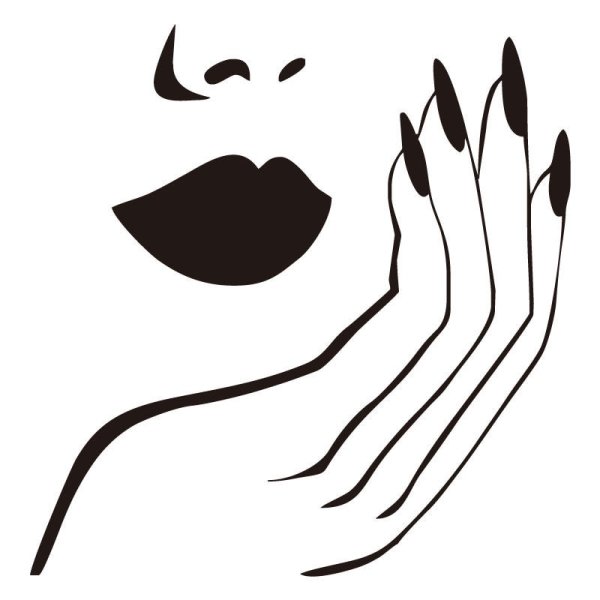 Маникюр силуэт