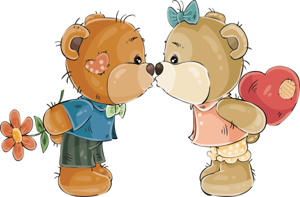 Влюбленные мишки