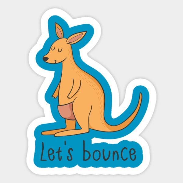Детские Стикеры кенгуру