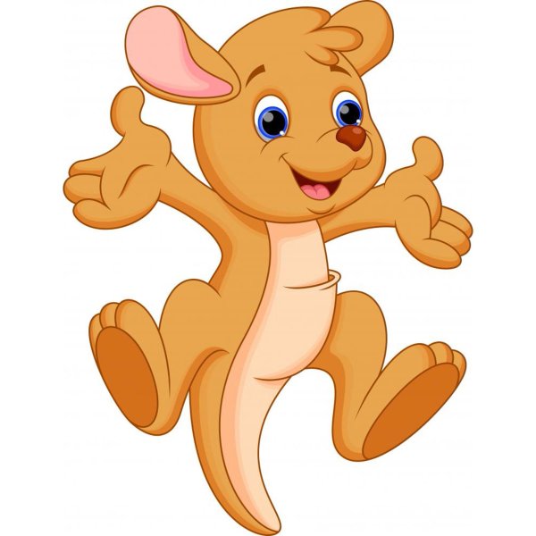 Кенгурёныш рисунок