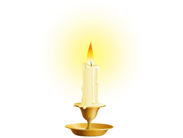 Лампа со свечой вектор