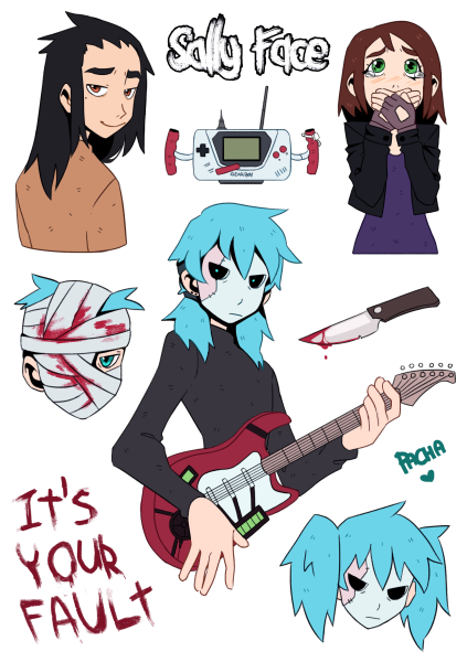 Стикеры Салли фейс