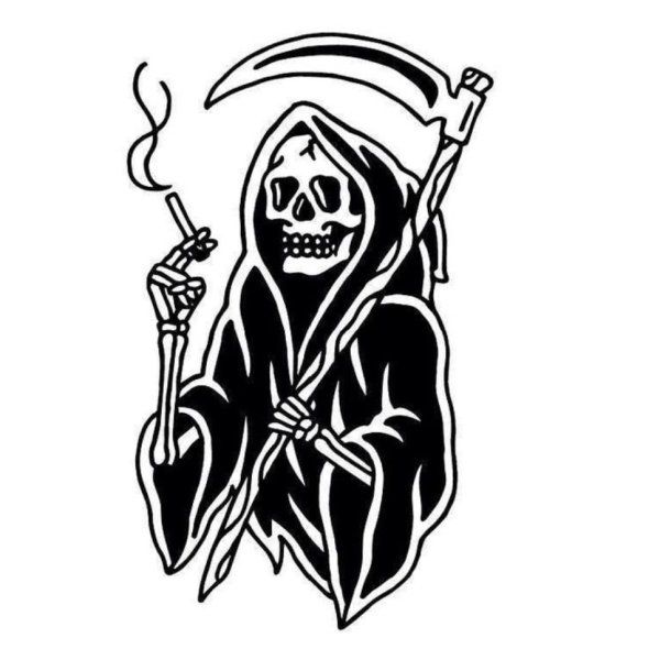 Тату смерть с косой