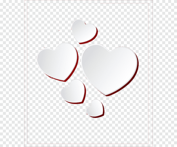 Белое сердечко