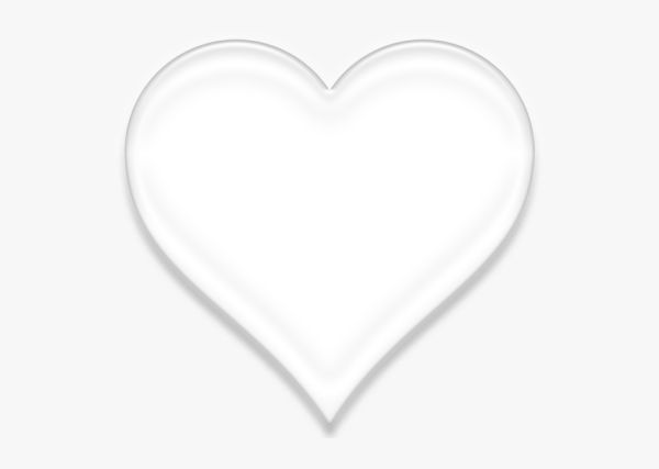 Белое сердечко