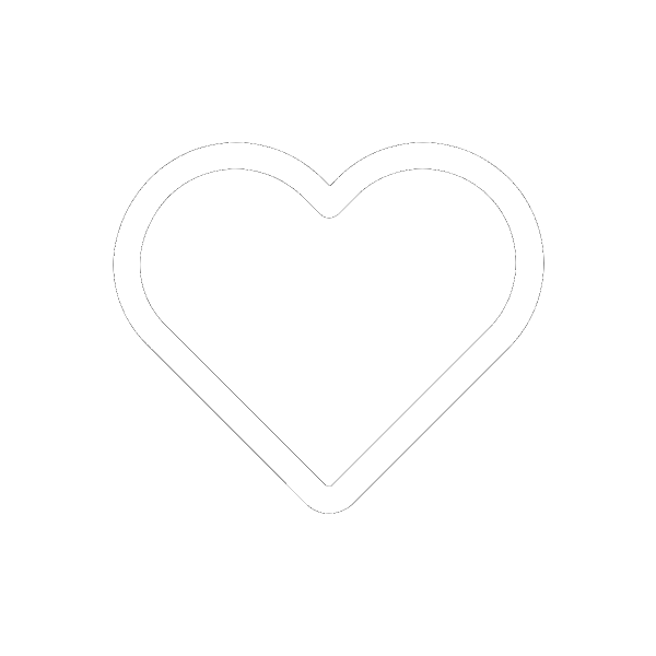 Сердце черно белое