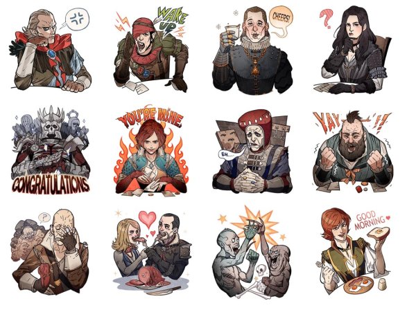 Стикеры Ведьмак Лютик