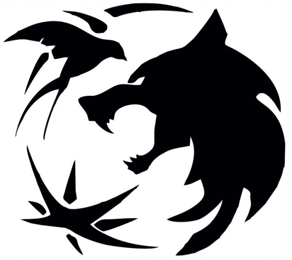 Ведьмак трафарет