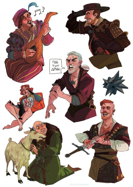 Стикеры Ведьмак 3