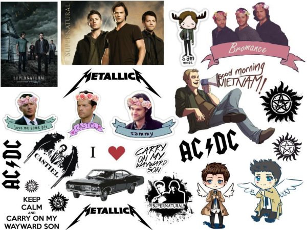 Наклейки сериала сверхъестественное