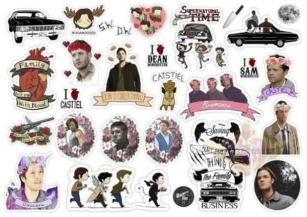 Наклейки сверхъестественное