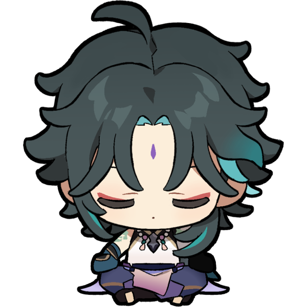 Чиби Сяо Геншин официальные Стикеры