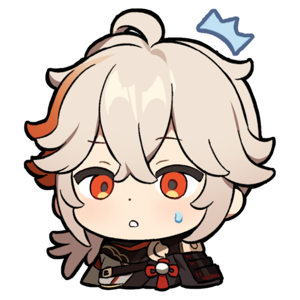 Чиби Эола Геншин Импакт стикер