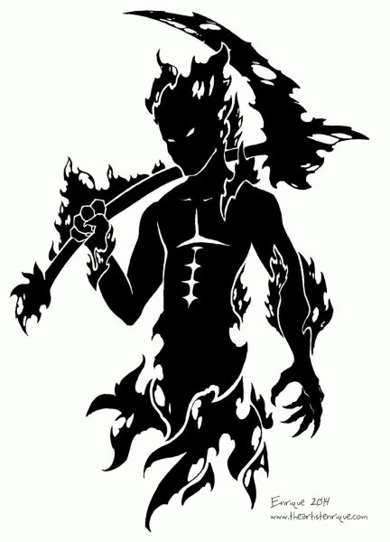 Тату Анубиса с весами эскизы