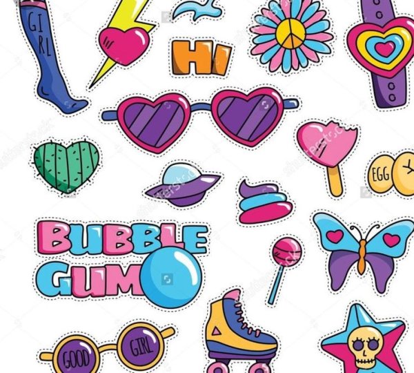 Стикеры на тему мода