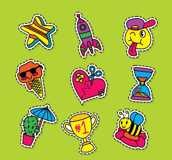 Наклейки для срисовки