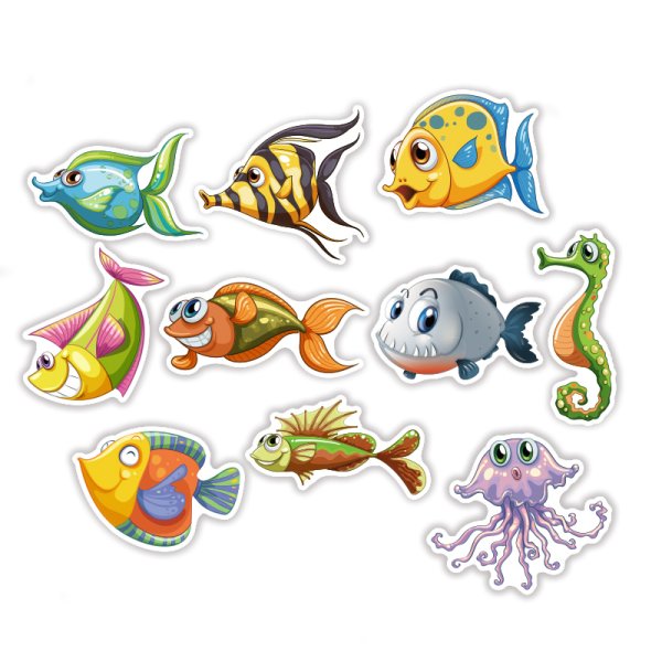 Наклейка рыбки