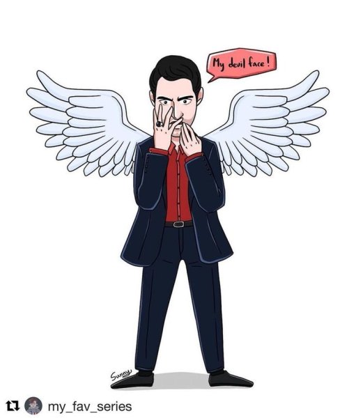 Люцифер Морнингстар наклейки