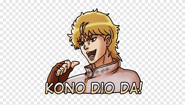 Стикер дио Джо Джо