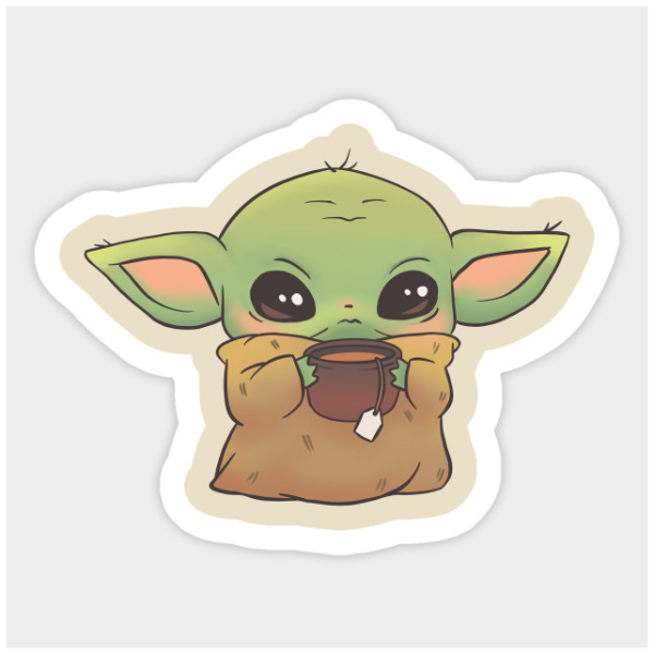 Бейби йода Стикеры