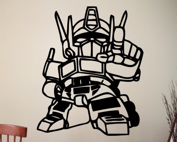 Оптимус вектор чб