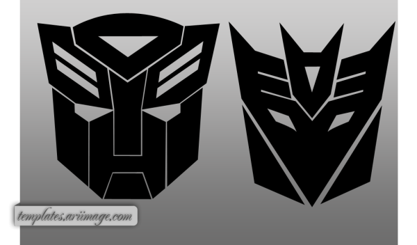 Трансформеры знак автоботов и Десептиконов
