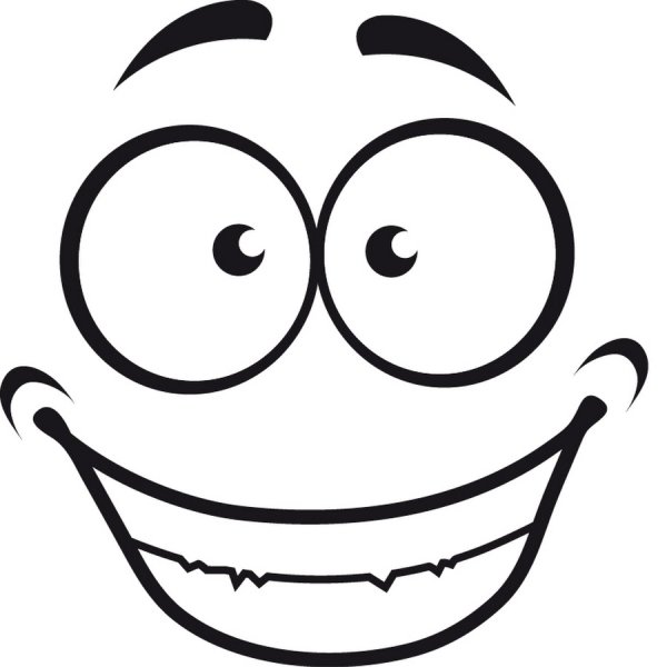 Наклейка - улыбка