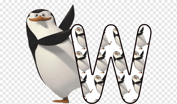 Пингвины Мадагаскара на прозрачном фоне