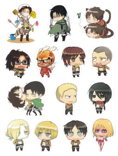 Стикеры Attack on Titan