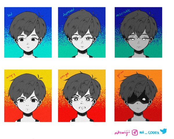 Омори эмоции персонажей