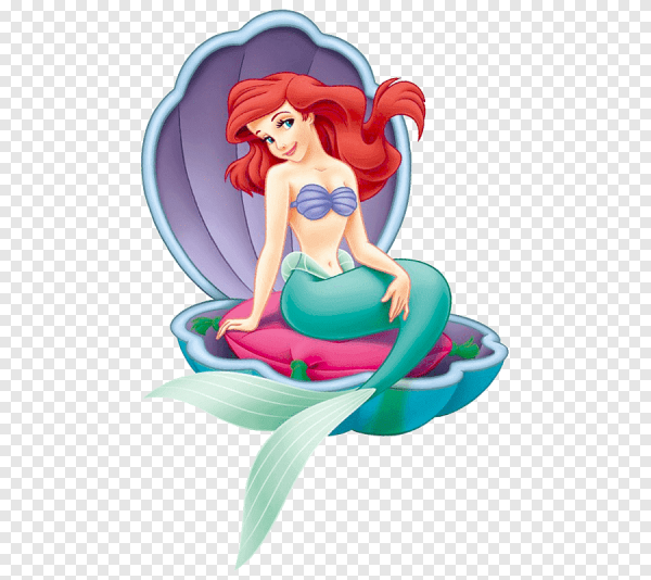 Русалочка Ариэль на ракушке