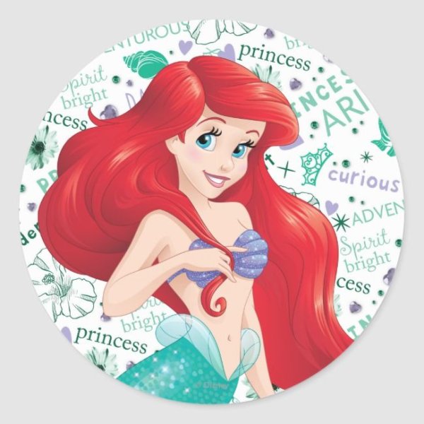 Ариэль Дисней стикер