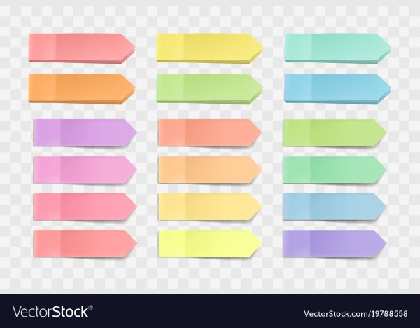 Стикеры для бумаги узкие