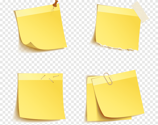 Желтые Стикеры бумаги