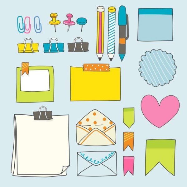 Стикеры Записки