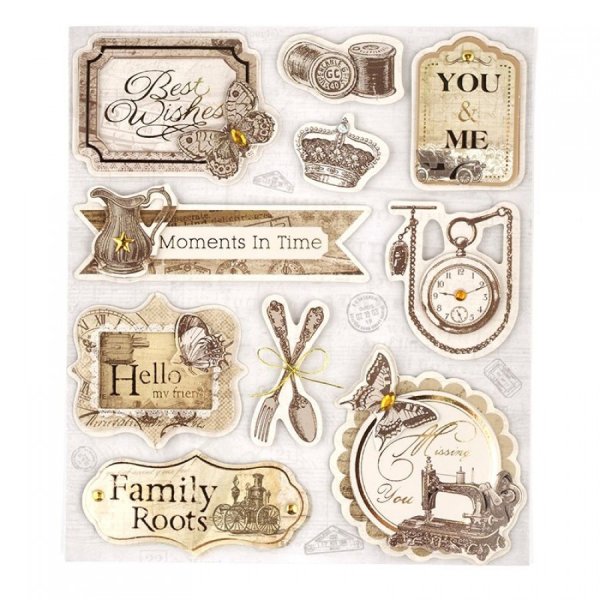 Стикеры с фразами на бумажной подложке