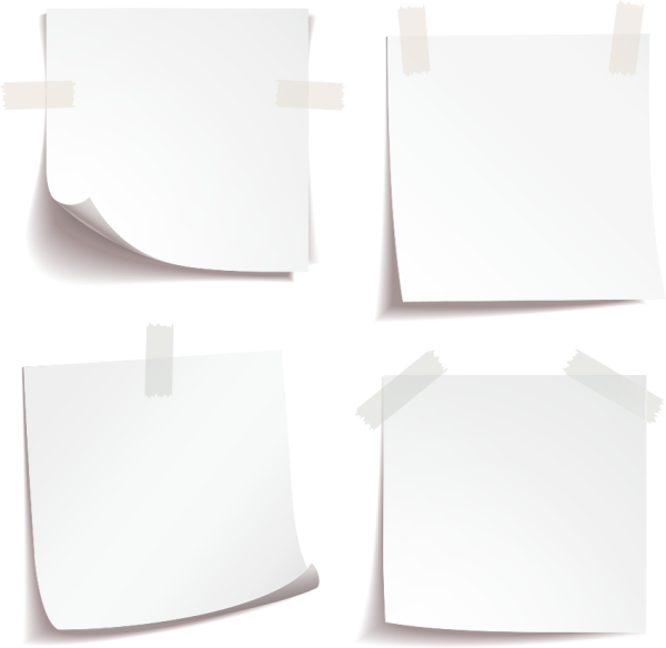 Лист бумаги на скотче