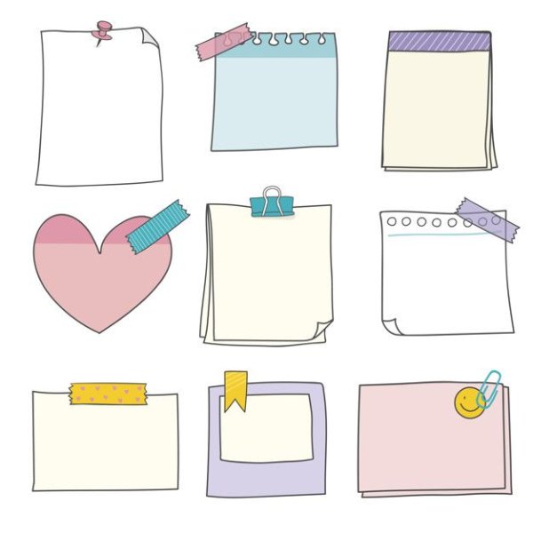 Красивые наклейки для ежедневника