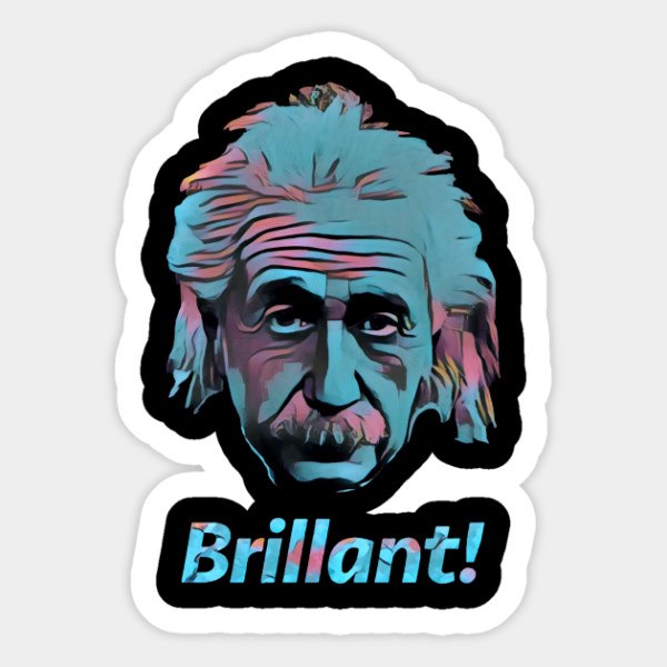 Альберт Эйнштейн стикер