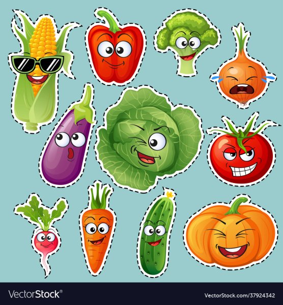 Наклейки помидоры огурец