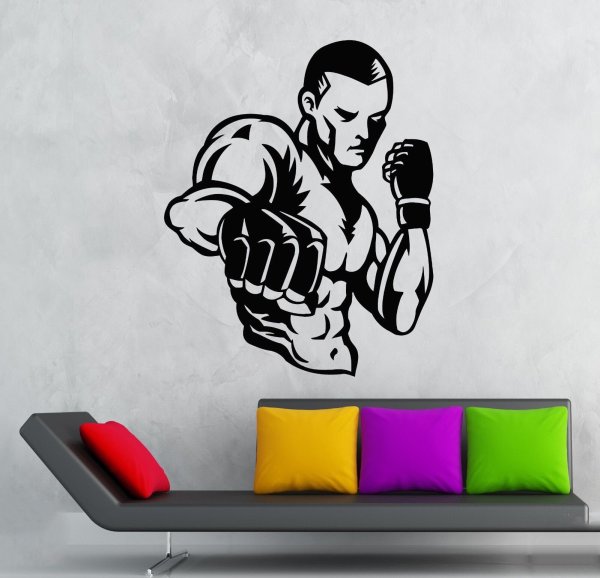 Наклейки на стену единоборства