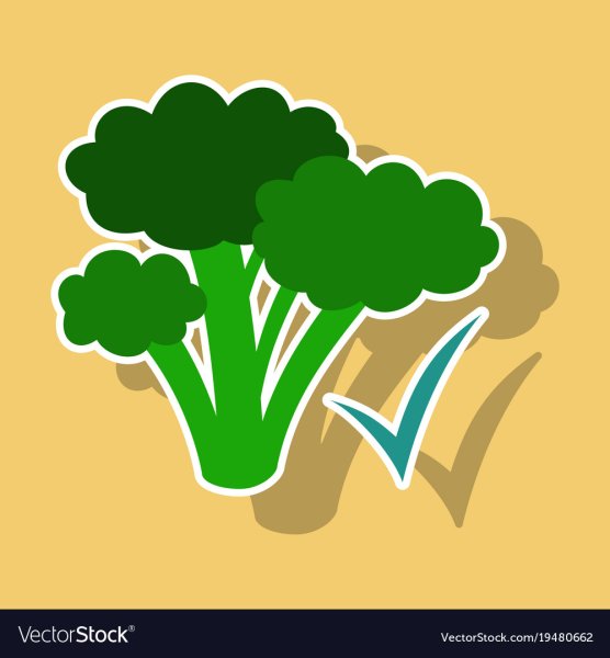 Брокколи стикер ВК