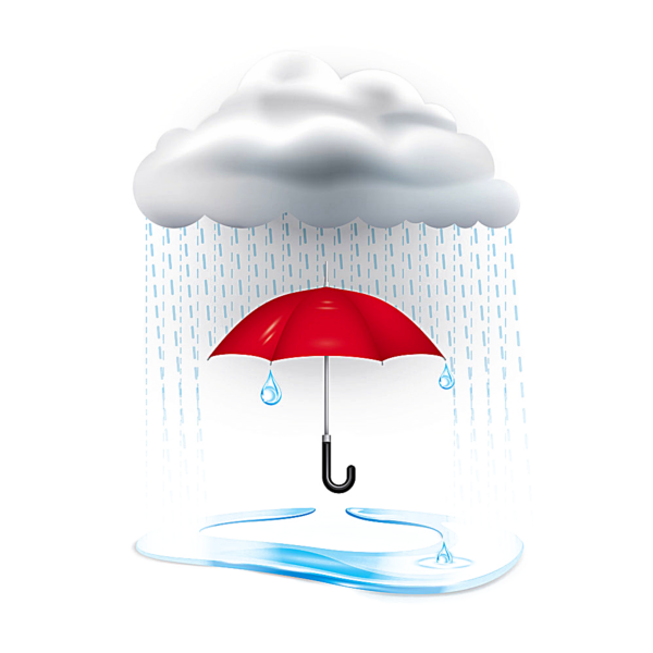 Капелька с зонтиком