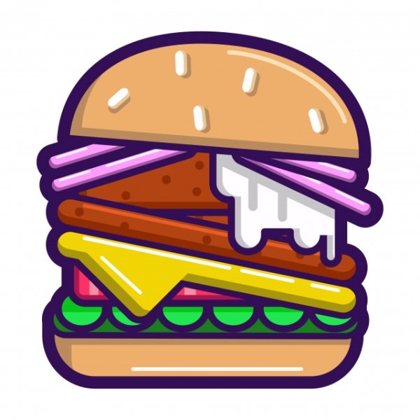 Стикеры для бургеров