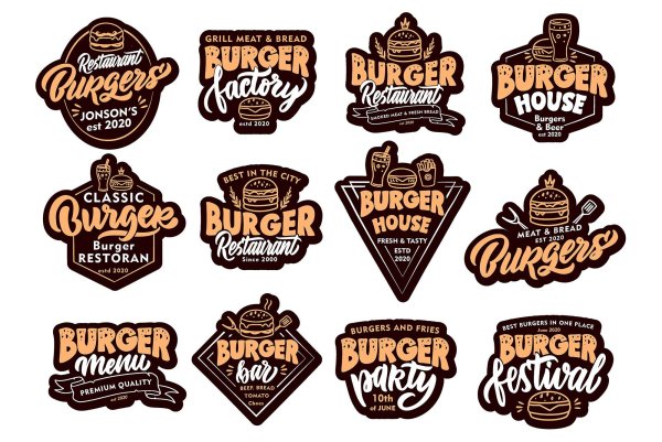 Нарисованный гамбургер